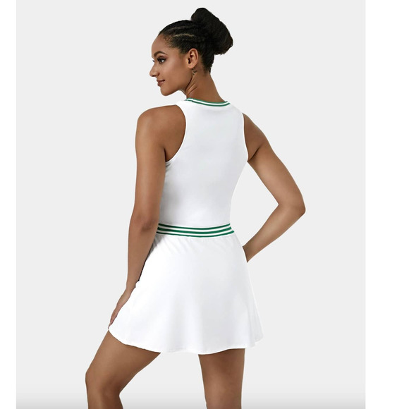 Halara Everyday Cloudful Air First Place Dress In White Green Medium New - Picture 3 of 13